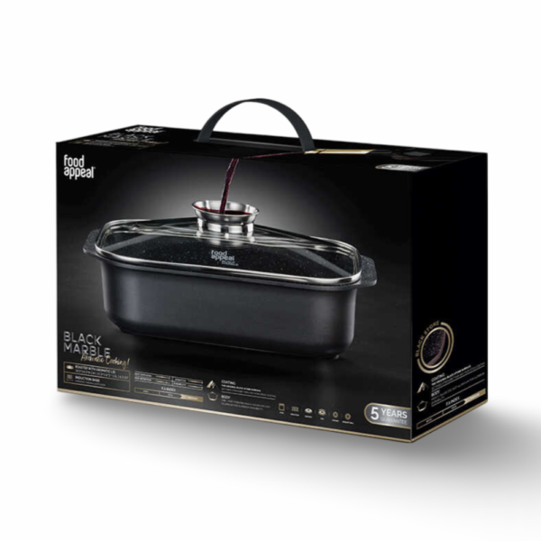 רוסטר עם מכסה ארומטי BLACK MARBLE שחור