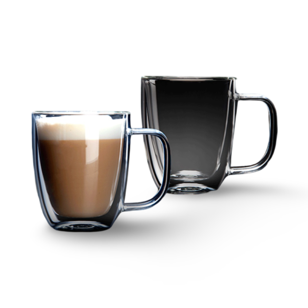 סט 2 כוסות דאבל 480 מ"ל LATTE ETHIOPIA מבית Food appeal