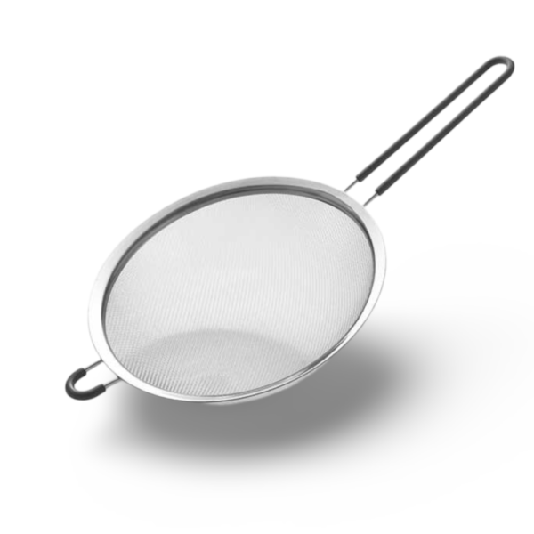 מסננת נירוסטה בצפיפות גבוהה ידית סיליקון 20 ס"מ DRAIN