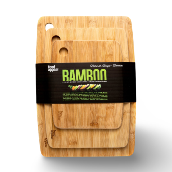 סט 3 קרשי חיתוך במבוק MINERAL מבית FOOD APPEAL