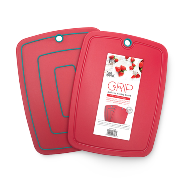 משטח חיתוך מדיום 31x24 ס"מ GRIP אדום