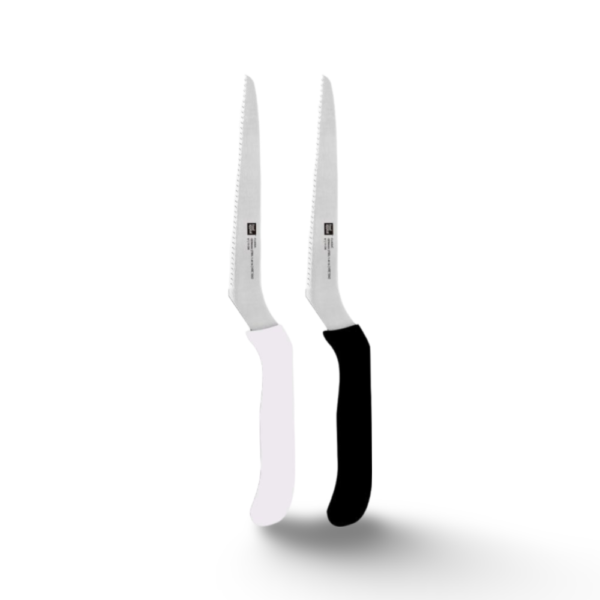 זוג סכיני חיתוך משוננות רב-תכליתיות 14 ס"מ CLASSIC שחורלבן