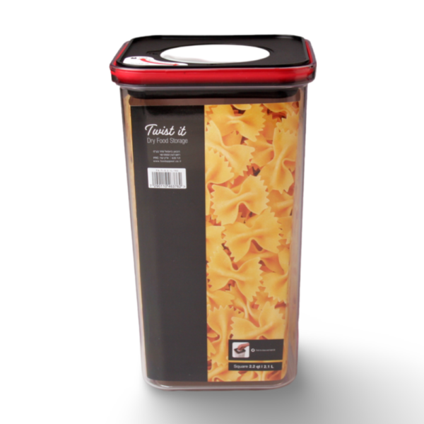 קופסת אחסון מרובעת 2.1 ליטר TWIST IT