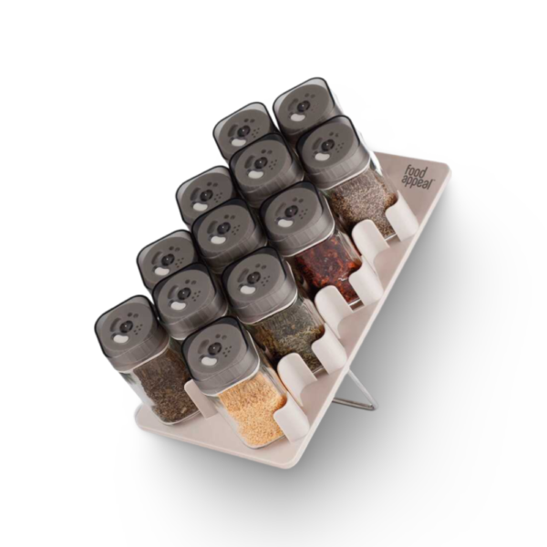 מעמד תבלינים 12 צנצנות 100 מ"ל דגם Ginger