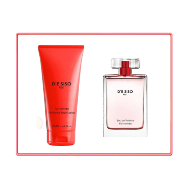 סט DE SISSO RED בושם לאישה 100 מ"ל + קרם גוף 130 מ"ל