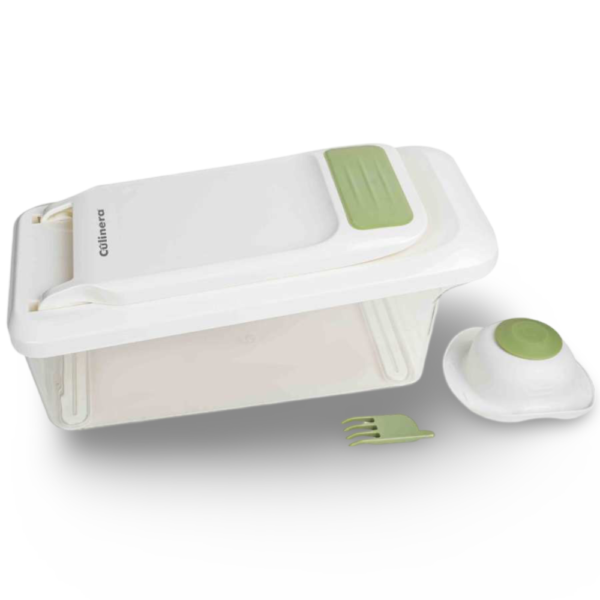 קוצץ ירקות מולטי דייסר+6 סכינים לבן CULINERA