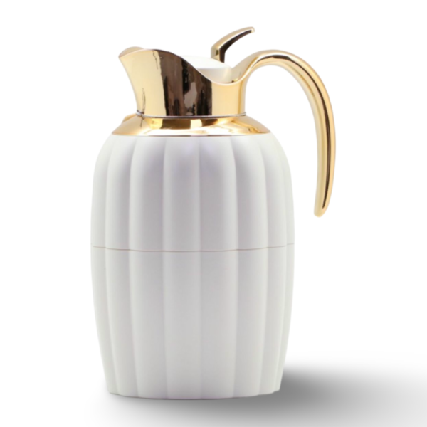 טרמוס AL-SULTAN שמנת + זהב פסים גבוה