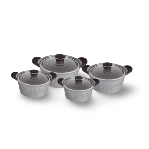 סט  סירים 8 חלקים  אפור ( 20+24+28+32 ס"מ ) CULINERA