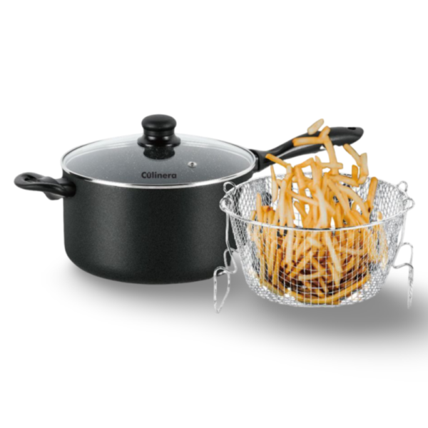 סיר צ'יפס נון-סטיק 24 ס"מ