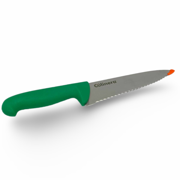 סכין משונן 20 ס"מ ירוק NICUL/CULINERA