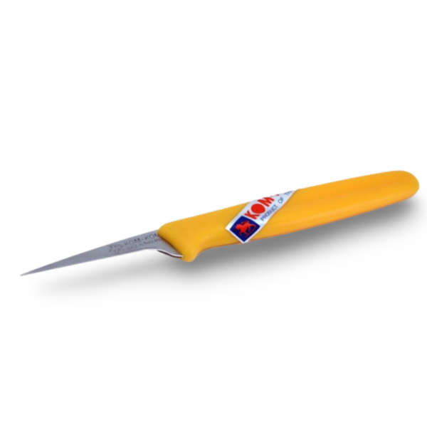 סכין גילוף 2" ידית צהובה 002 kom-kom