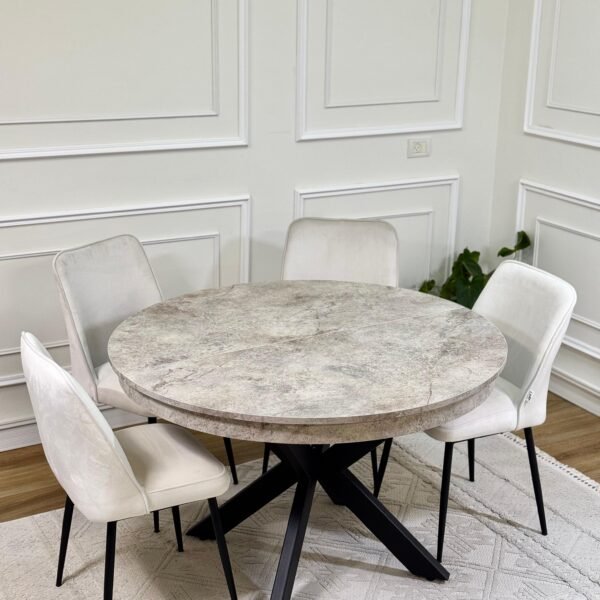 פינת אוכל "גרייס" – שולחן + 4 כיסאות