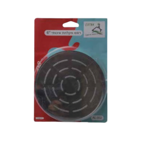 ראש מקלחת 6" נירוסטה עגול