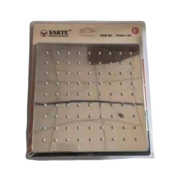 ראש מקלחת 8" נירוסטה מרובע