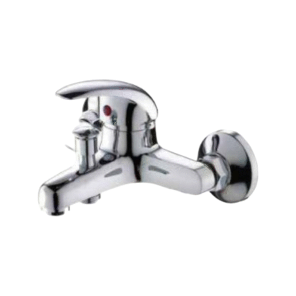 סוללת אמבטיה עם מתלה, צינור ומזלף