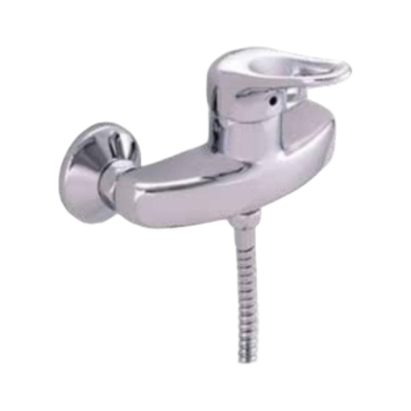 סוללת אמבטיה עם מתלה, צינור ומזלף