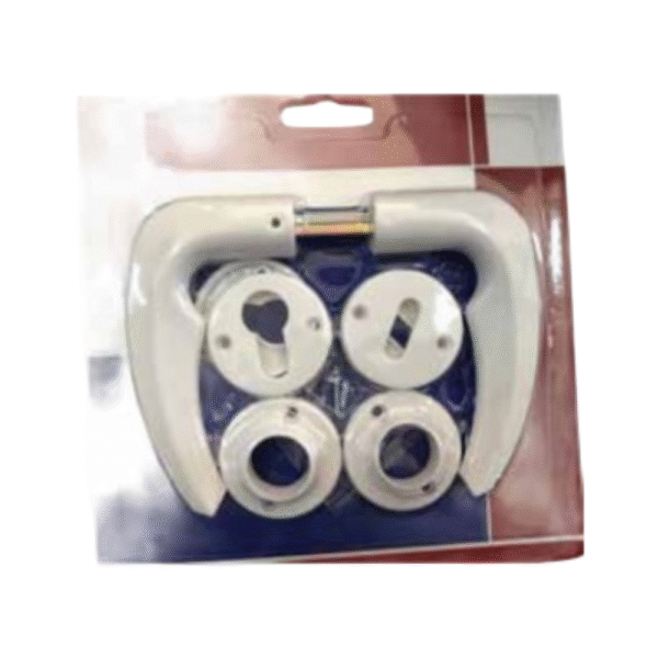 ידית דלת פלסטיק צבע לבן