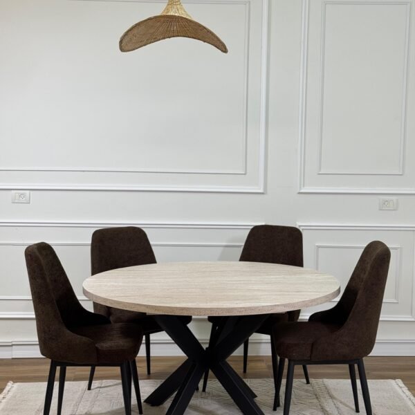 פינת אוכל "לוטוס" -שולחן + 4 כיסאות