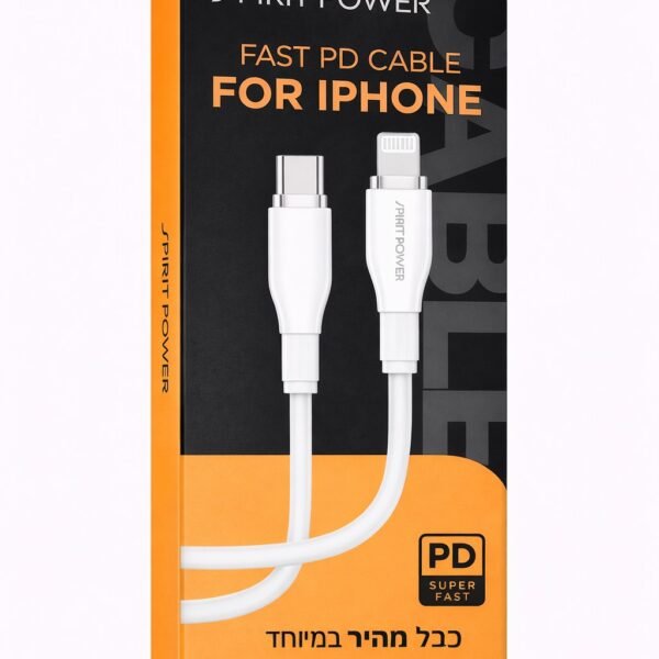 כבל USB-C לאייפון PD עד 27W
