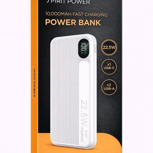 סוללת גיבוי 10,000mAh – טעינה מהירה 22.5W