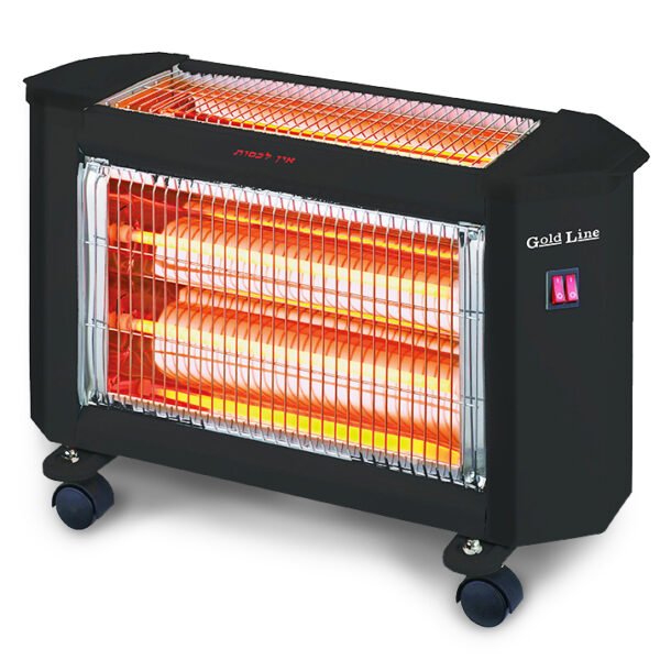 תנור חימום קוורץ 2+1 גופים - GOLDLINE