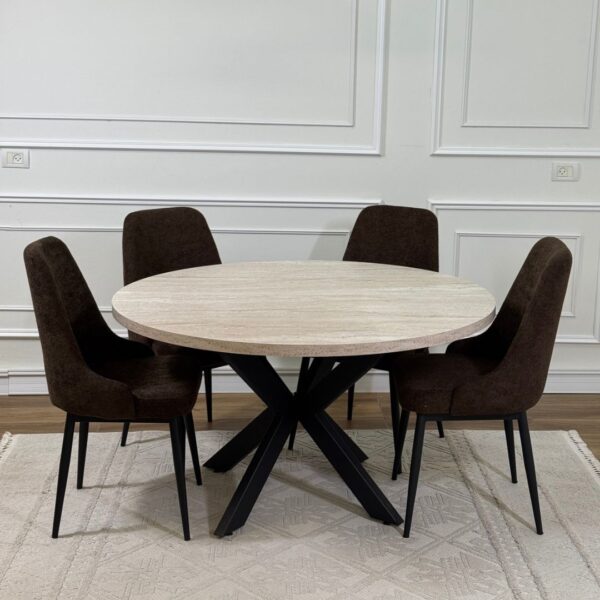 פינת אוכל לוטוס כוללת 4 כסאות מיקה בוקלה