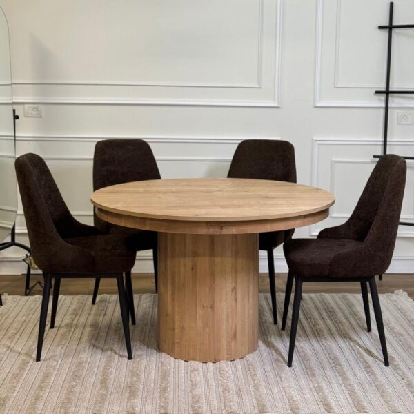 פינת אוכל פרימיום כוללת 4 כסאות מיקה בוקלה