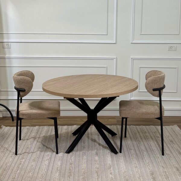 פינת אוכל מוקה כוללת 4 כסאות נורדי בוקלה