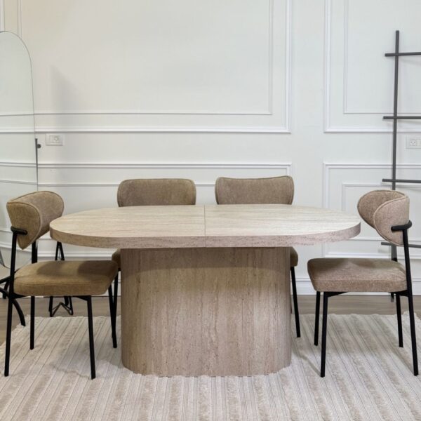 פינת אוכל רומא כוללת 4 כסאות נורדי בוקלה